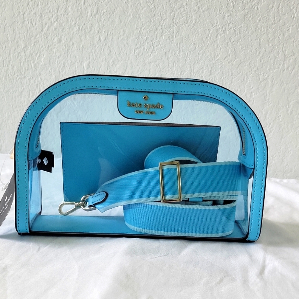 Kate Spade Blue Small Dome Crossbody Bag